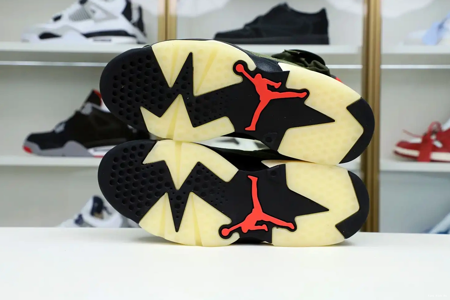 Kimikick AIR RETRO 'OLIVE' 6 SCOTT JORDAN TRAVIS X 0815